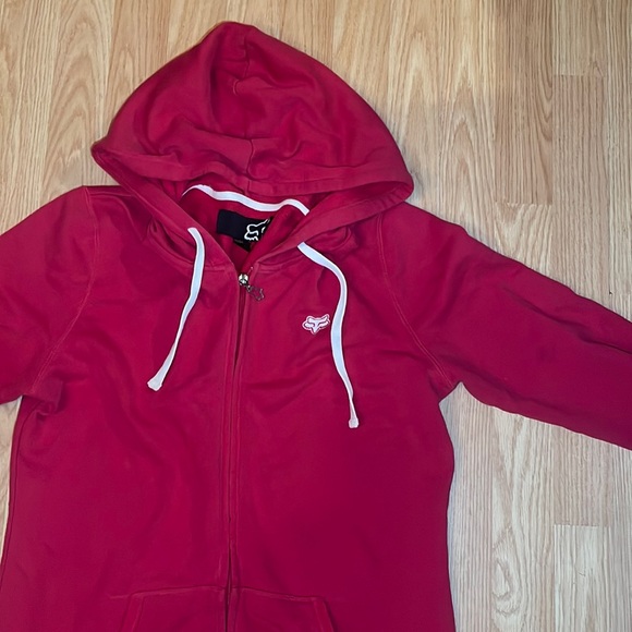 VINTAGE PINK FOX RACING ZIP UP - Picture 1 of 5